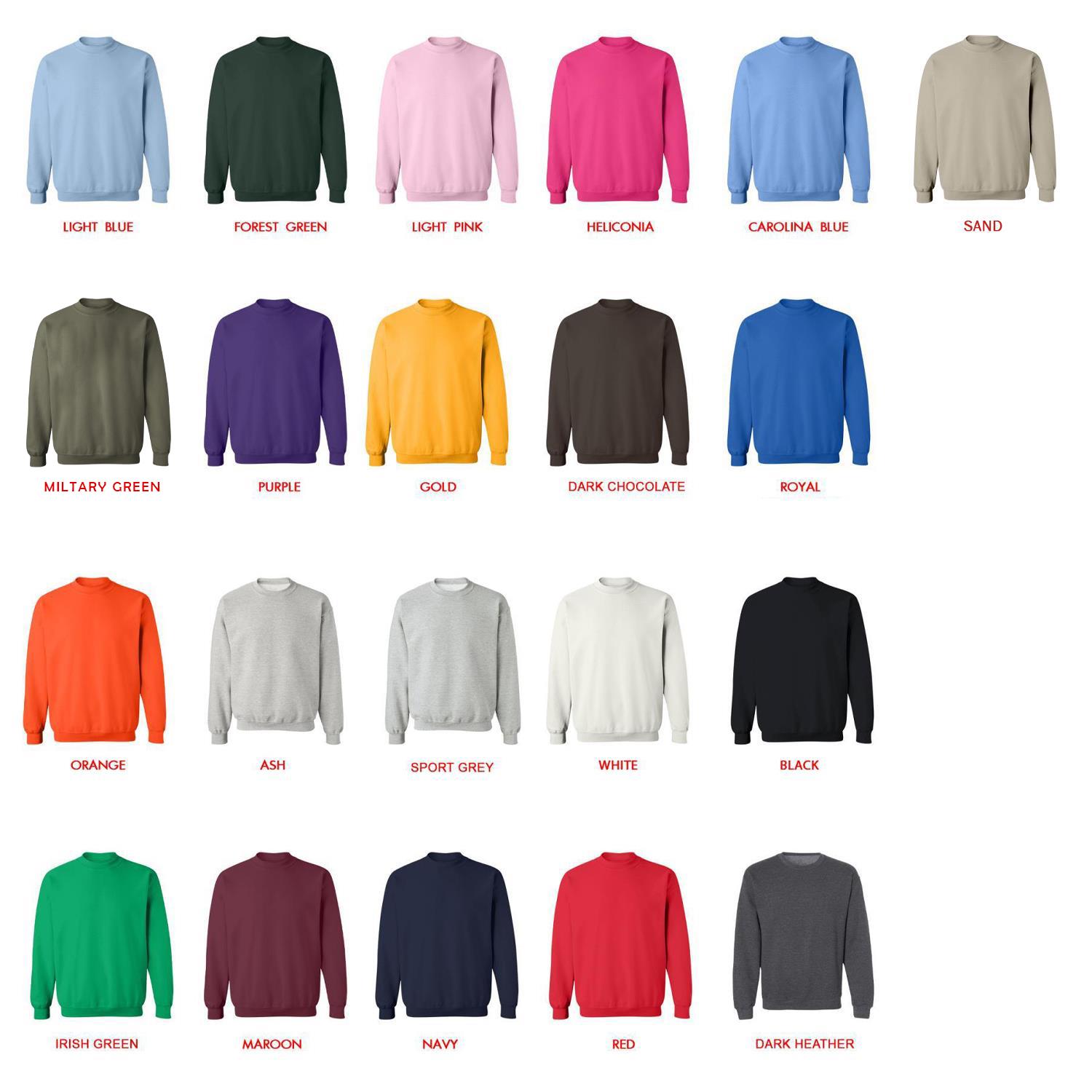 sweatshirt color chart - Blue Archive Merch