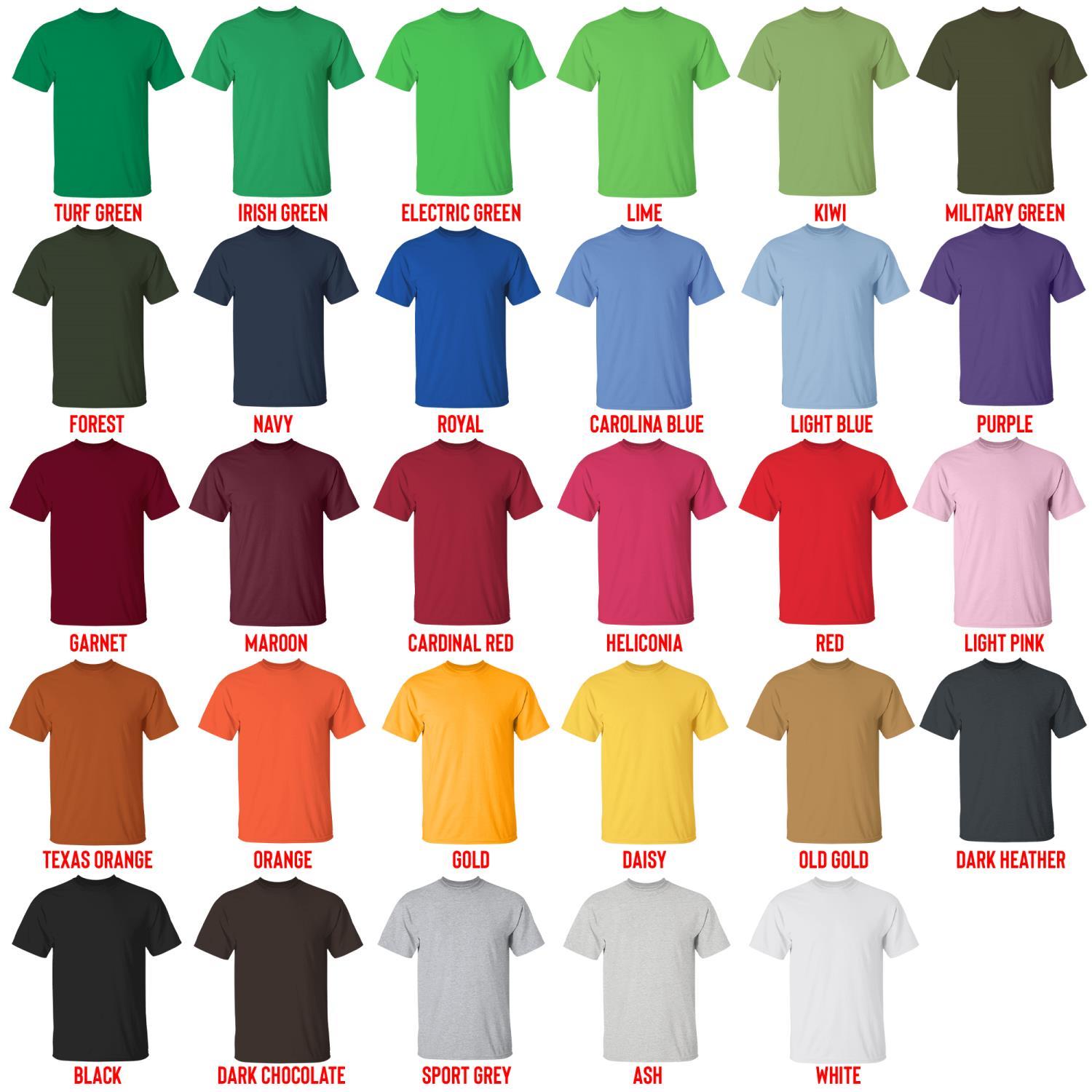 t shirt color chart - Blue Archive Merch
