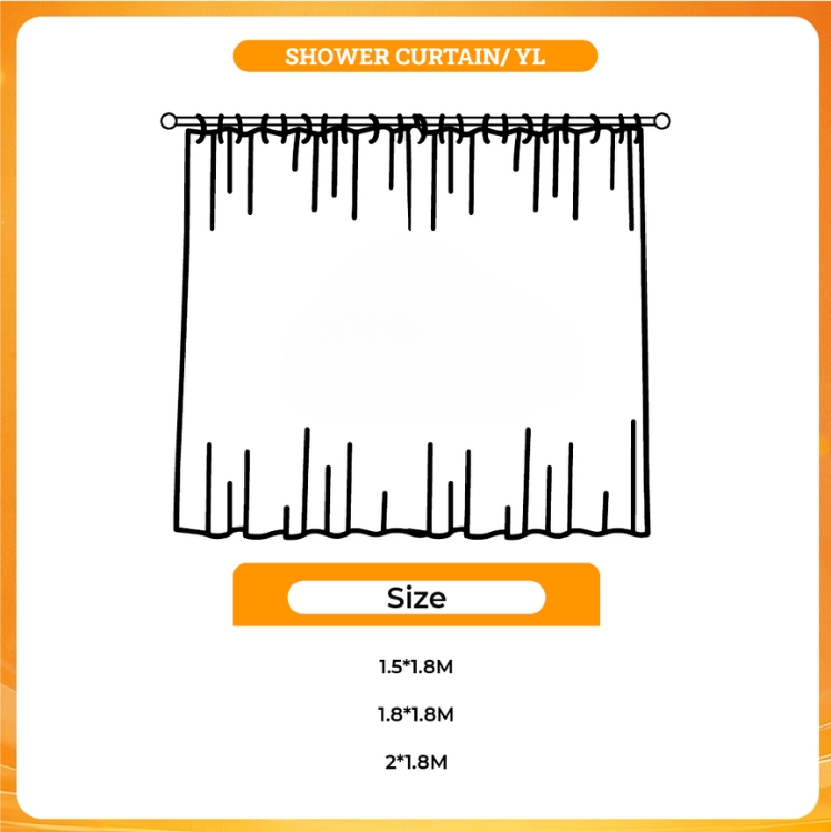 3D shower curtain - Blue Archive Merch