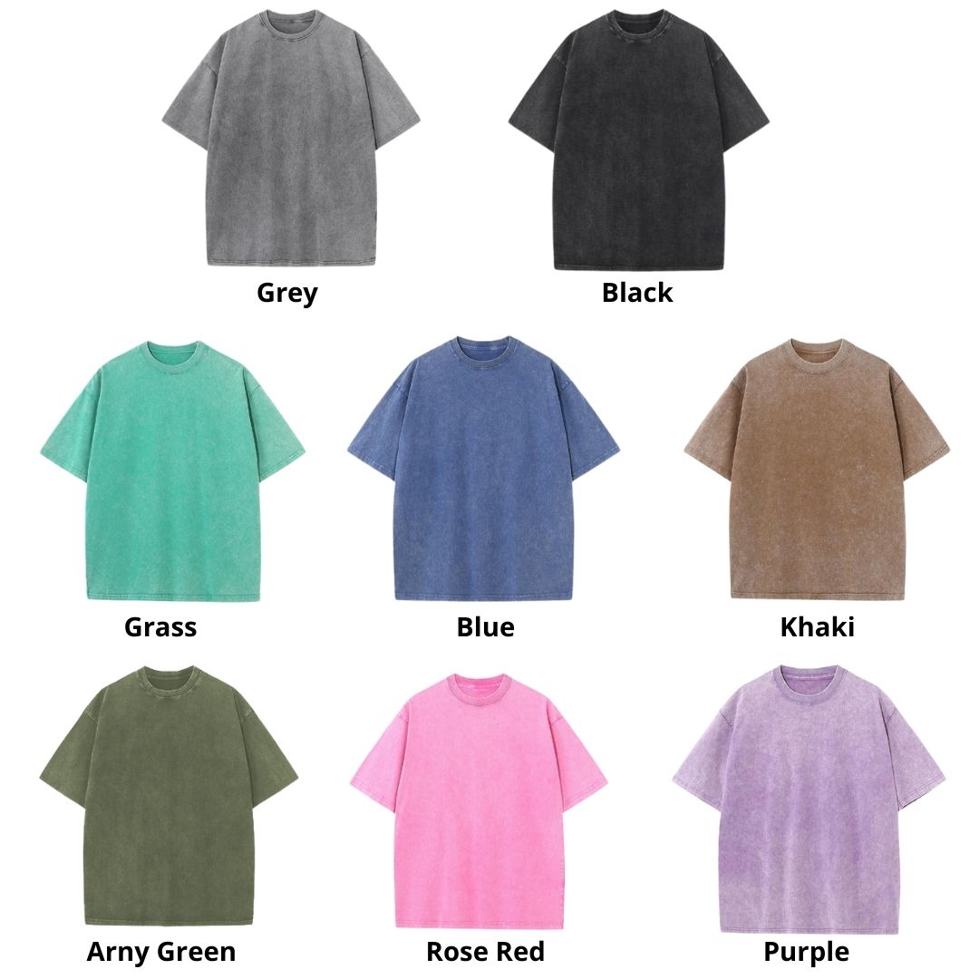 Mineral Wash T Shirt Color - Blue Archive Merch