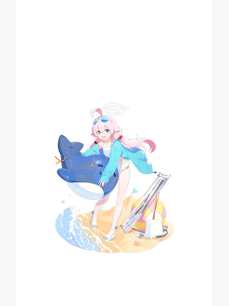 Blue Archive Abydos Takanashi Hoshino Swimsuit Shower Curtain - Image 2