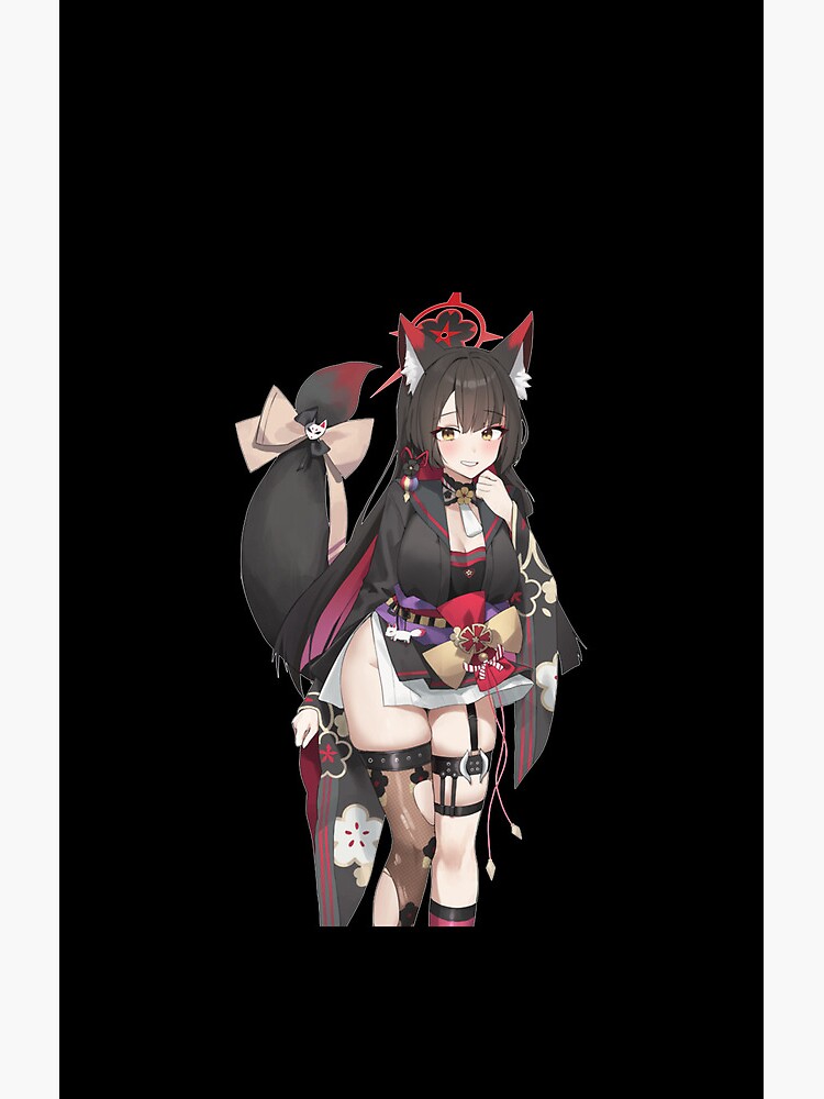 Blue Archive Hyakkiyako Kosaka Wakamo Mystic Shower Curtain - Image 2