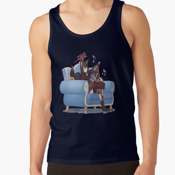Blue Archive Hyakkiyako Alliance Academy Kosaka Wakamo Character Design Tank Top - Image 5