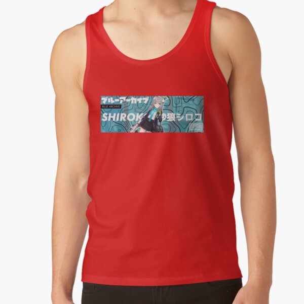 Blue Archive Abydos High School Sunaookami Shiroko Banner Tank Top - Image 4