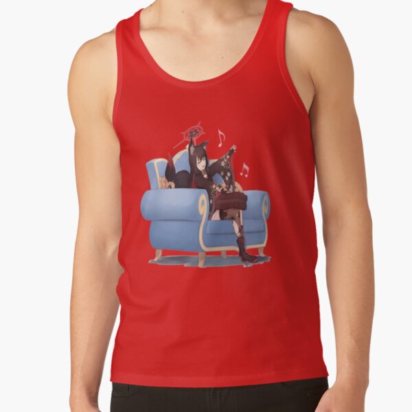 Blue Archive Hyakkiyako Alliance Academy Kosaka Wakamo Character Design Tank Top - Image 4
