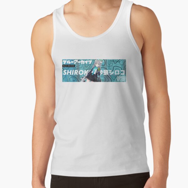 Blue Archive Abydos High School Sunaookami Shiroko Banner Tank Top - Image 2