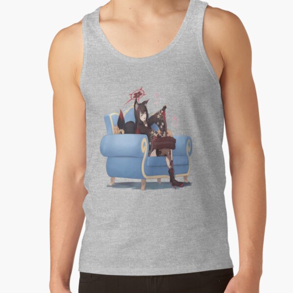 Blue Archive Hyakkiyako Alliance Academy Kosaka Wakamo Character Design Tank Top - Image 3