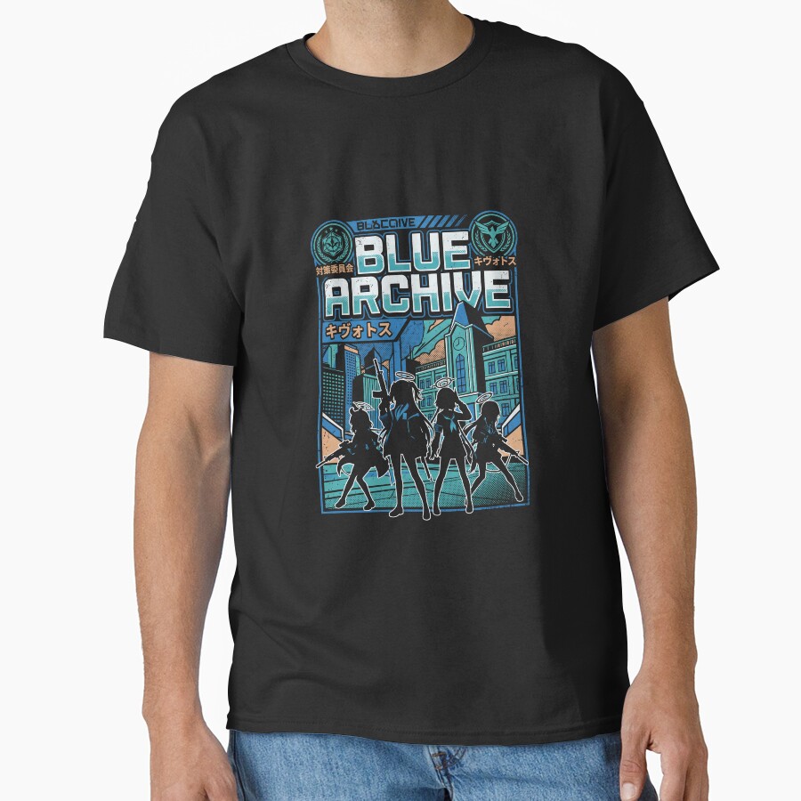Blue Archive Anime Gaming Graphic Design T-shirt - Image 3