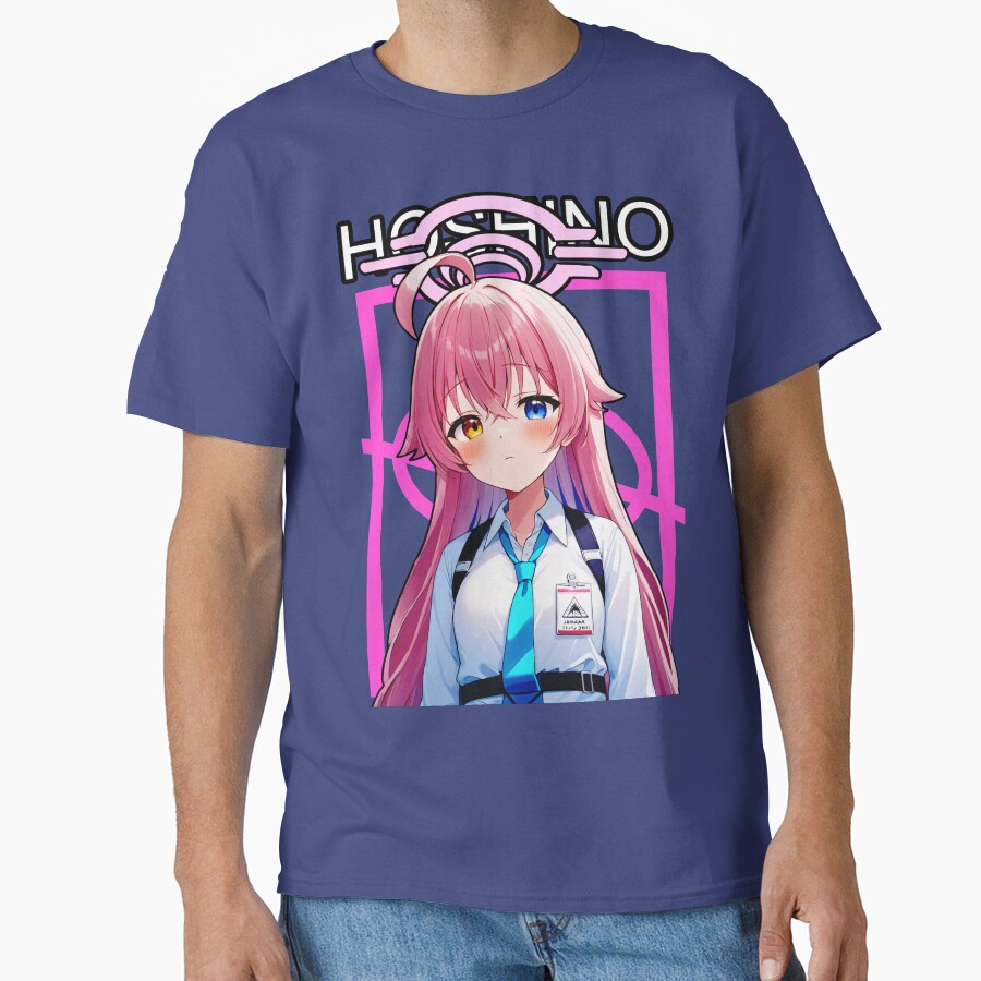 Blue Archive Abydos High School Takanashi Hoshino Design T-shirt - Image 4