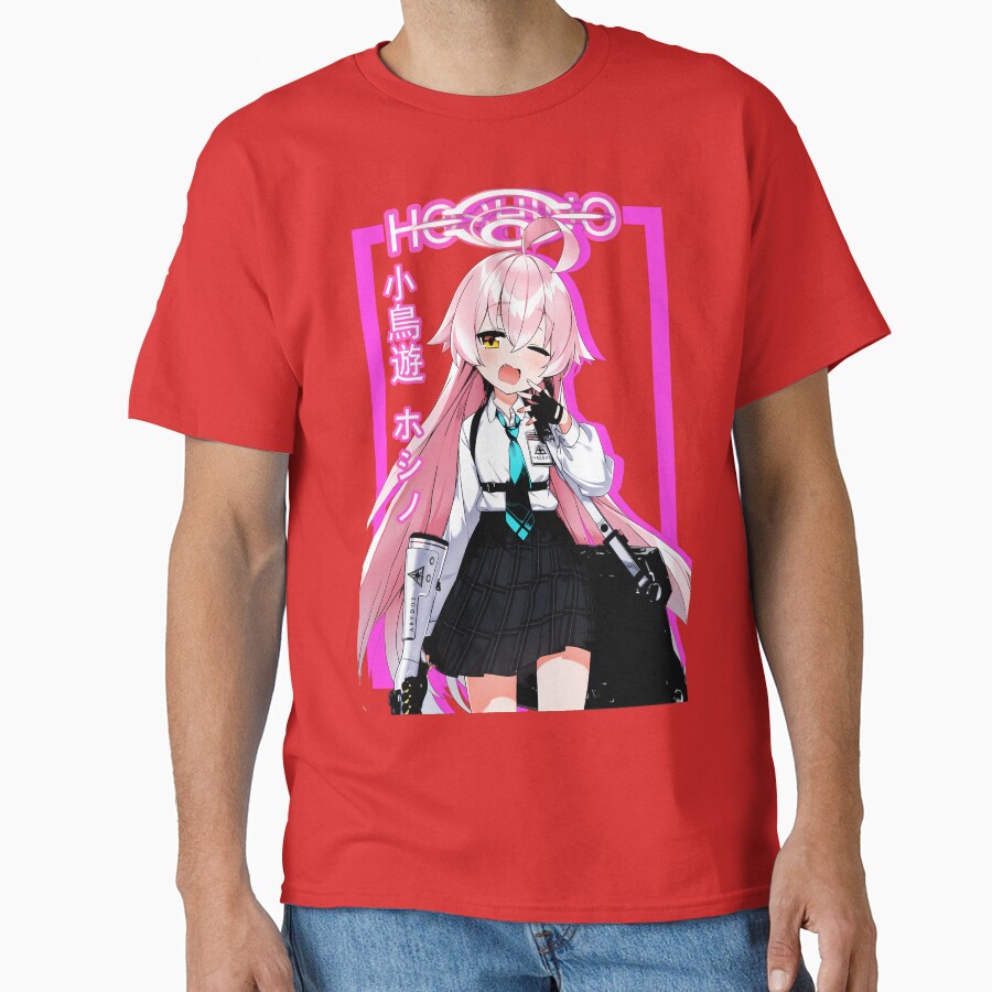 Blue Archive Abydos High School Takanashi Hoshino Fan Art T-shirt - Image 5