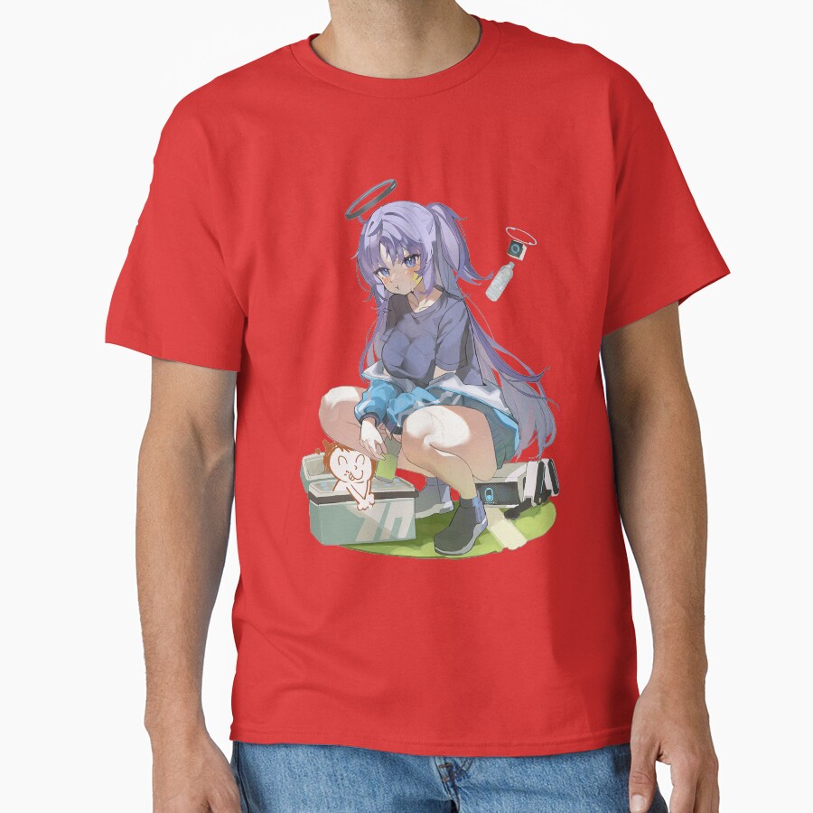 Blue Archive Millennium Science School Hayase Yuuka Fan Art T-shirt - Image 5