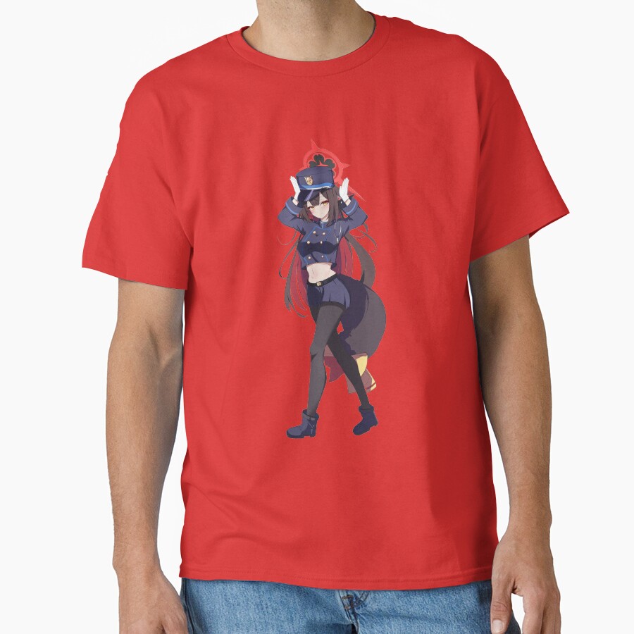 Blue Archive Hyakkiyako Alliance Academy Kosaka Wakamo Fan Art T-shirt - Image 5