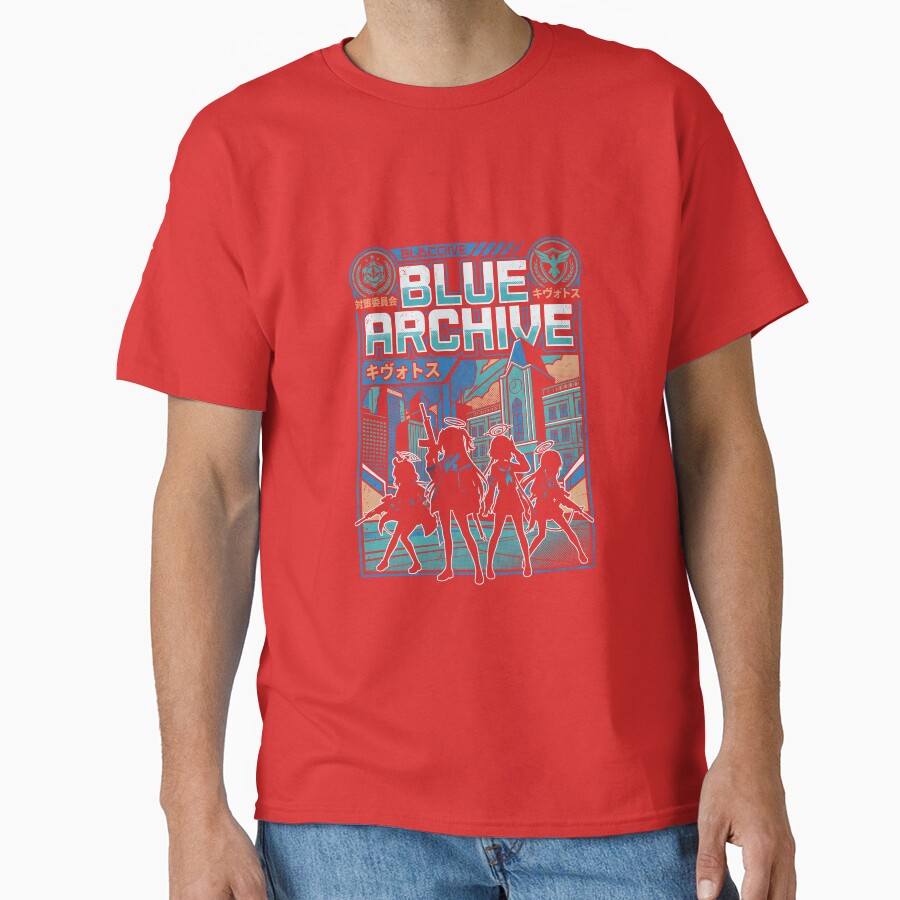 Blue Archive Anime Gaming Graphic Design T-shirt - Image 6