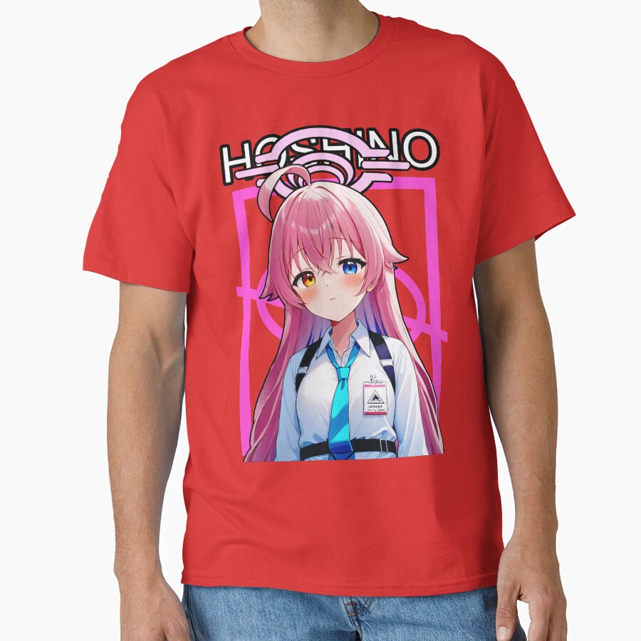 Blue Archive Abydos High School Takanashi Hoshino Design T-shirt - Image 5