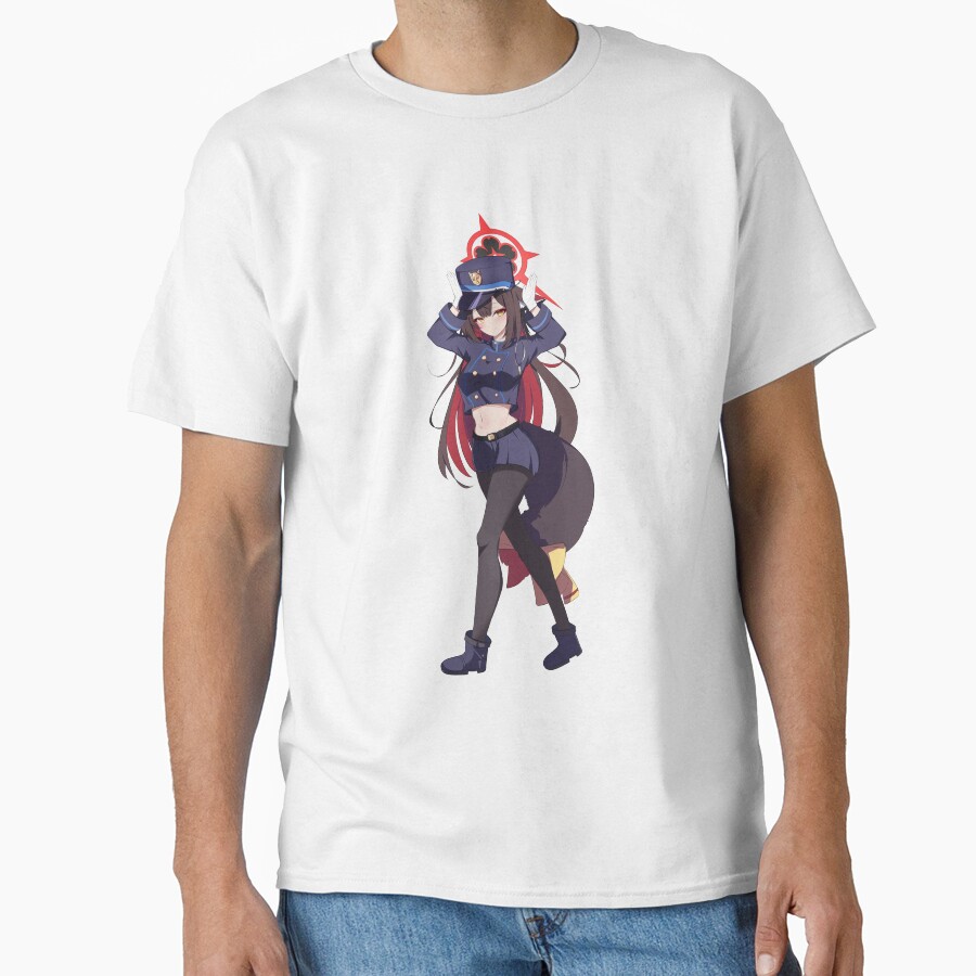 Blue Archive Hyakkiyako Alliance Academy Kosaka Wakamo Fan Art T-shirt