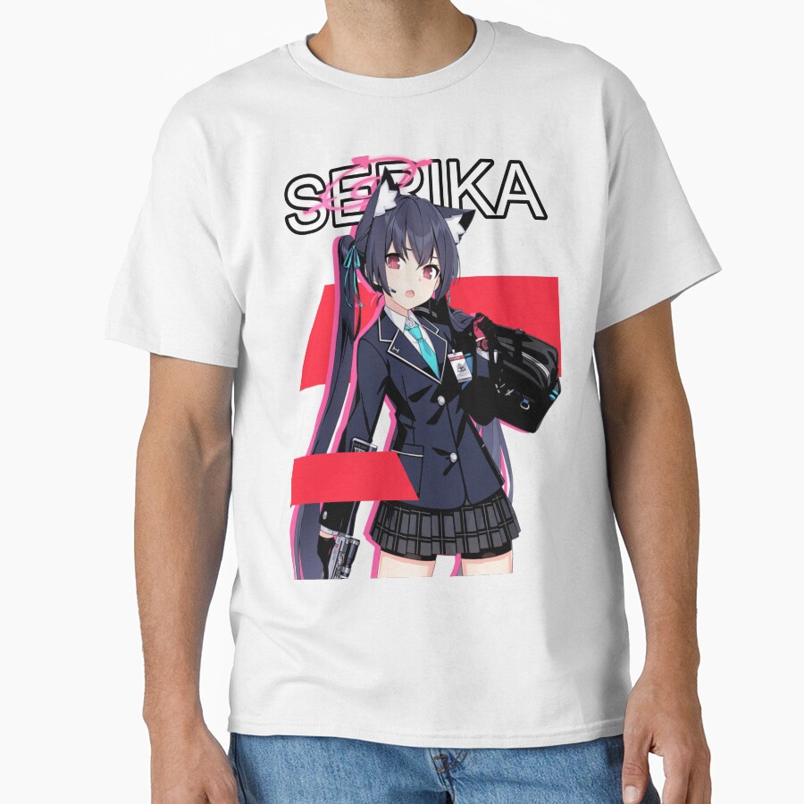 Blue Archive Abydos High School Kuromi Serika T-shirt - Image 2