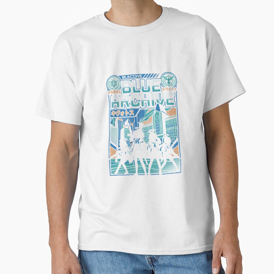 Blue Archive Anime Gaming Graphic Design T-shirt - Image 2
