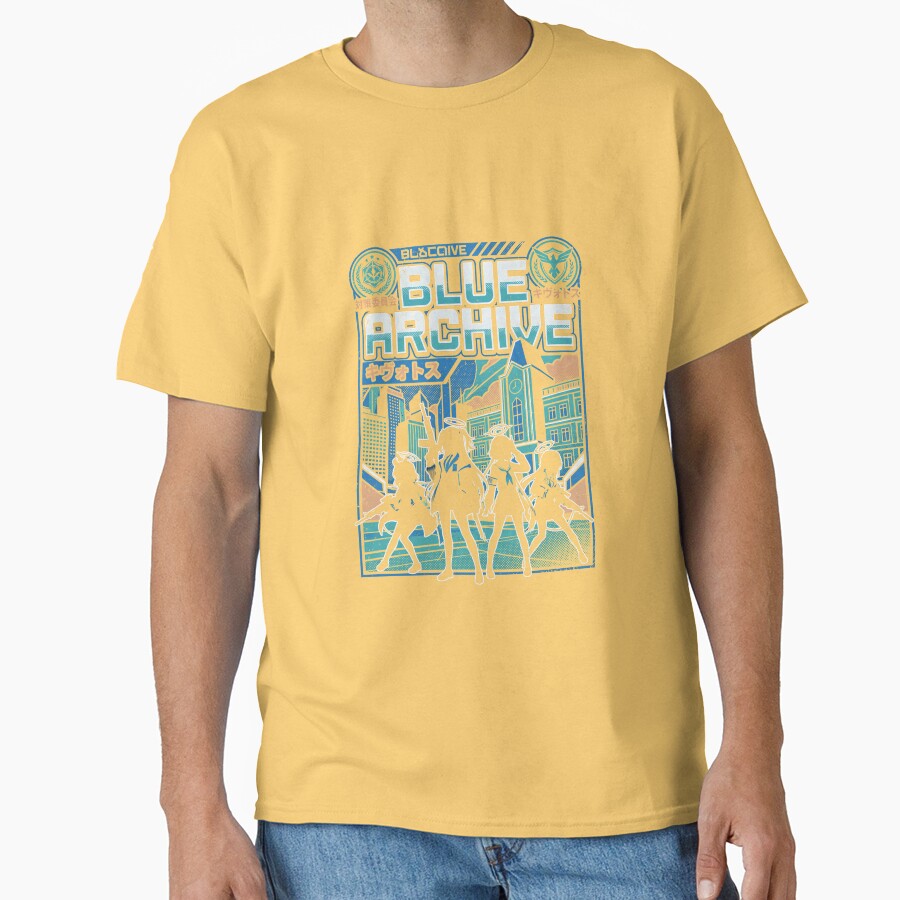Blue Archive Anime Gaming Graphic Design T-shirt