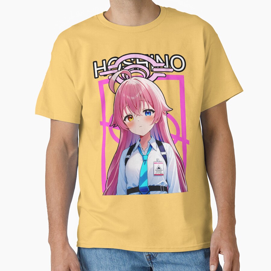 Blue Archive Abydos High School Takanashi Hoshino Design T-shirt - Image 6