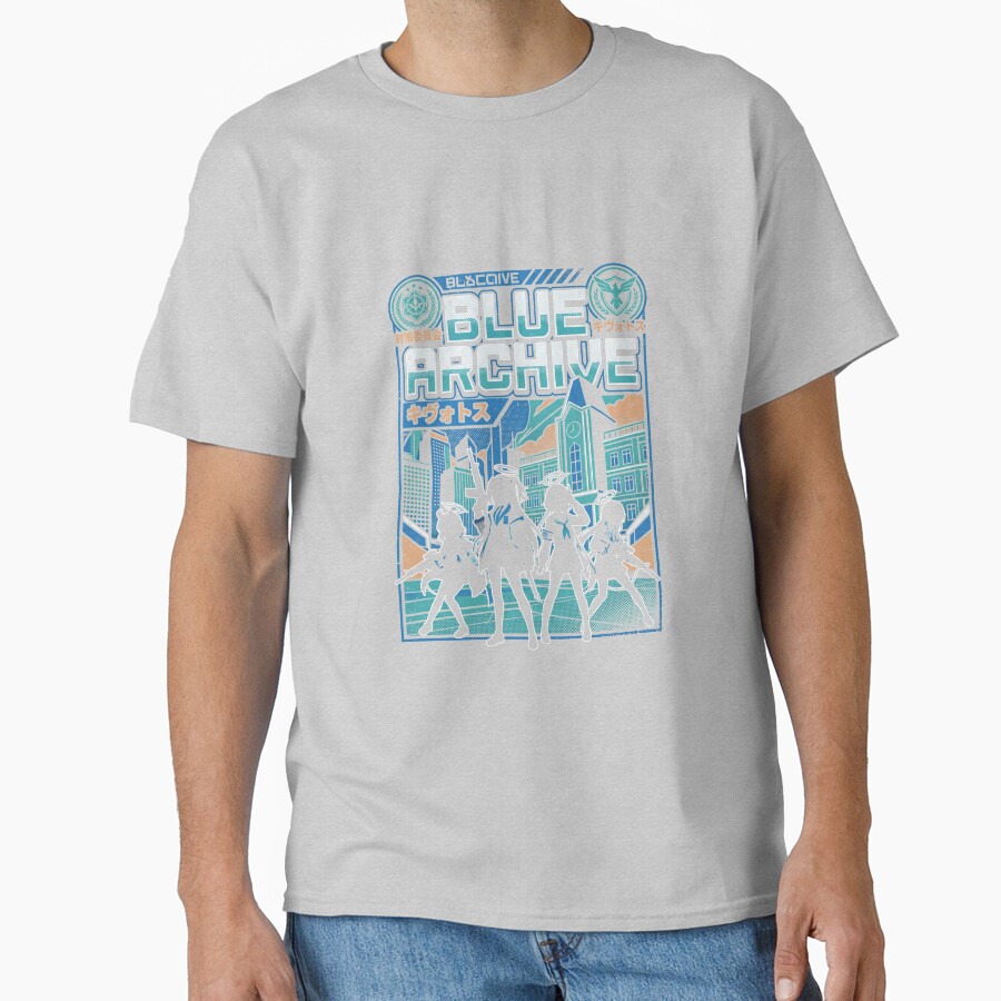 Blue Archive Anime Gaming Graphic Design T-shirt - Image 4