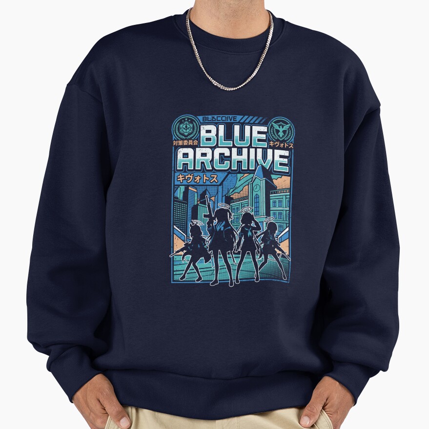 Blue Archive Anime Gaming Graphic Design Sweatshirt - Image 5