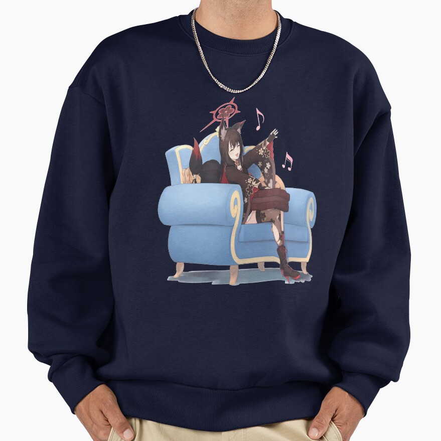 Blue Archive Hyakkiyako Alliance Academy Kosaka Wakamo Character Design Sweatshirt - Image 5