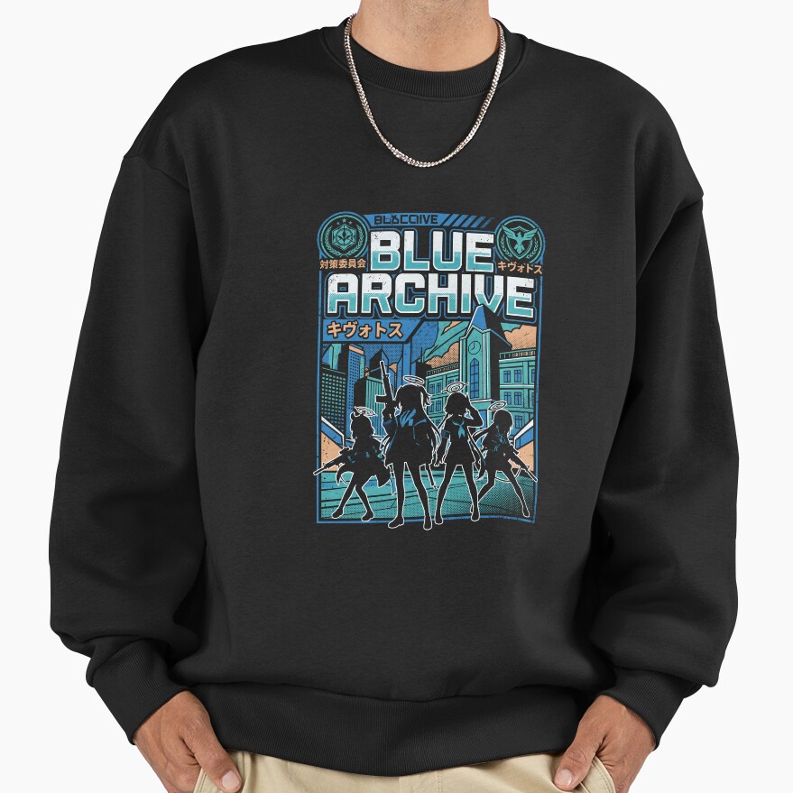 Blue Archive Anime Gaming Graphic Design Sweatshirt - Image 3