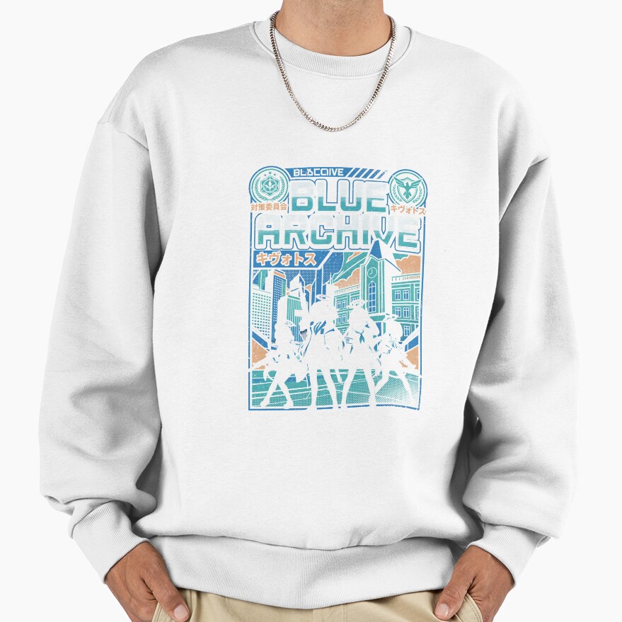 Blue Archive Anime Gaming Graphic Design Sweatshirt - Image 2