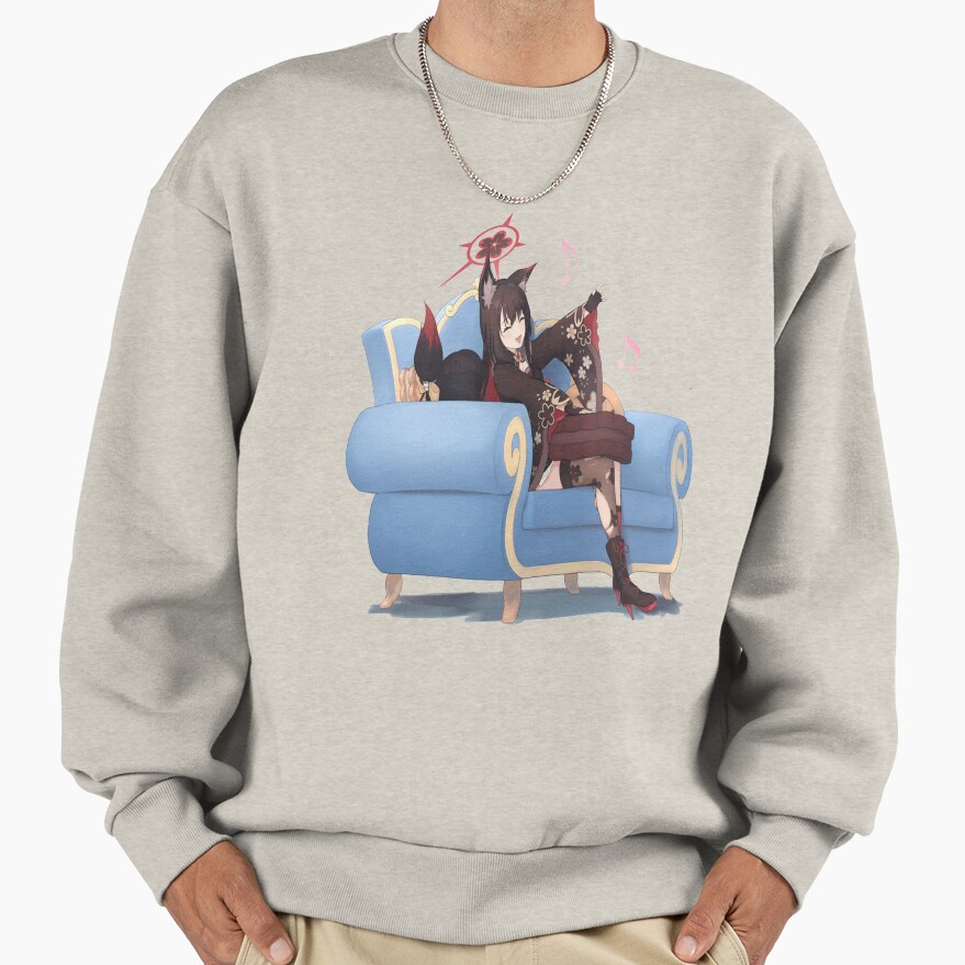 Blue Archive Hyakkiyako Alliance Academy Kosaka Wakamo Character Design Sweatshirt - Image 3