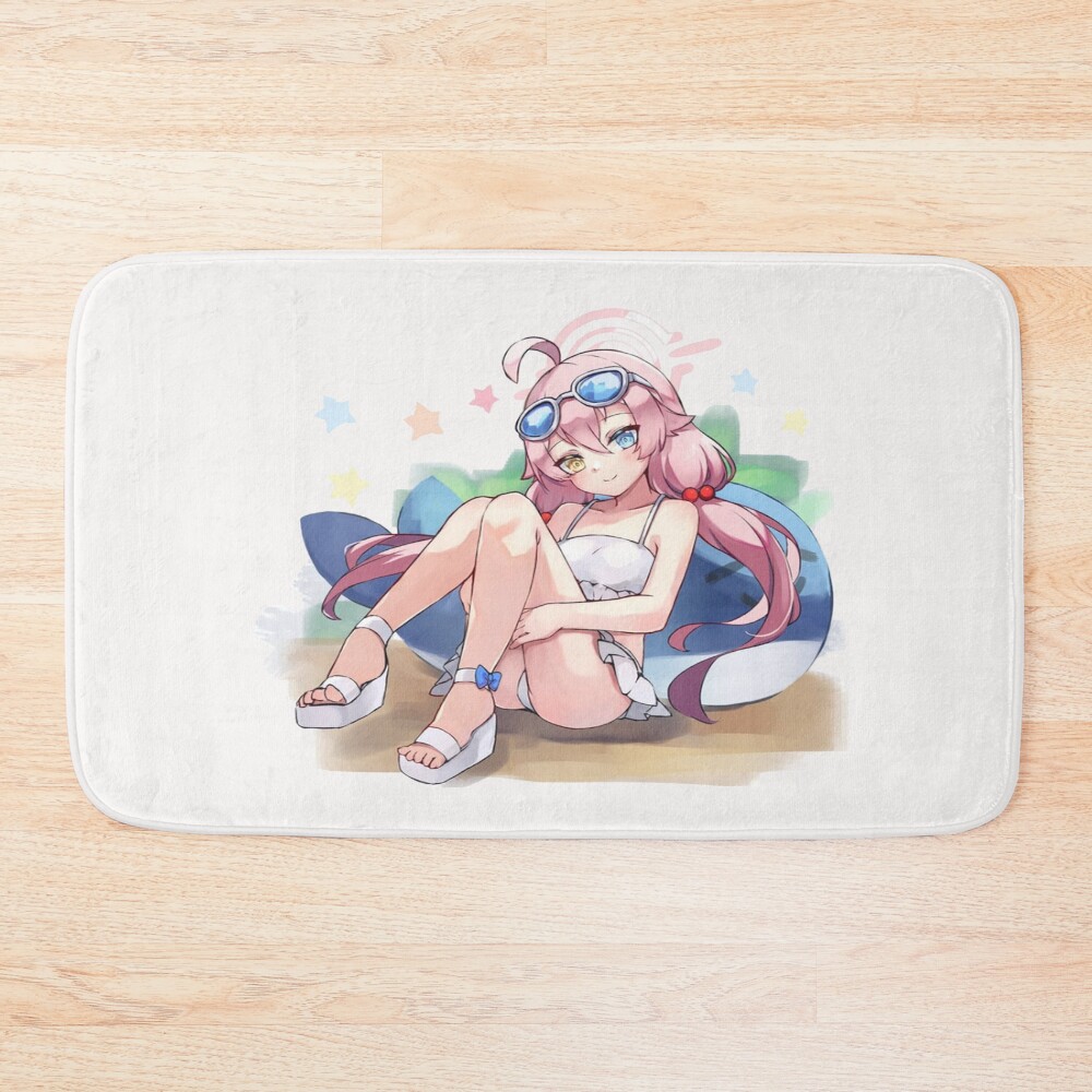 Blue Archive Abydos Takanashi Hoshino Sleepy Bath Mat