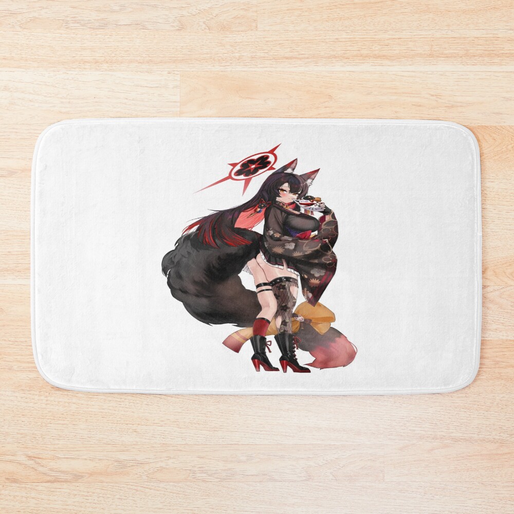 Blue Archive Hyakkiyako Kosaka Wakamo Fox Bath Mat