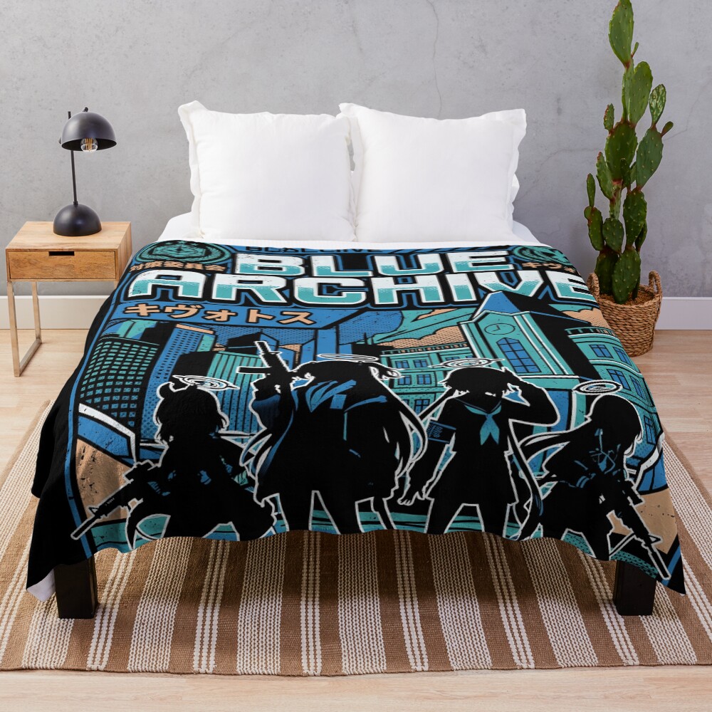 Blue Archive Anime Gaming Collection Throw Blanket