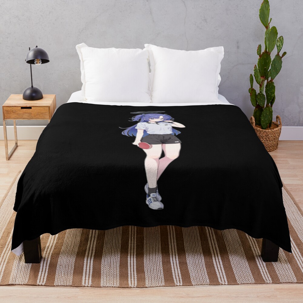 Blue Archive Millennium Hayase Yuuka Calculator Throw Blanket