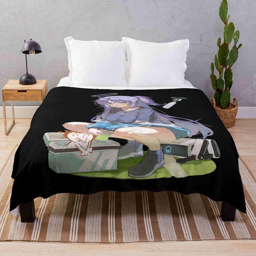 Blue Archive Millennium Hayase Yuuka Tactical Throw Blanket