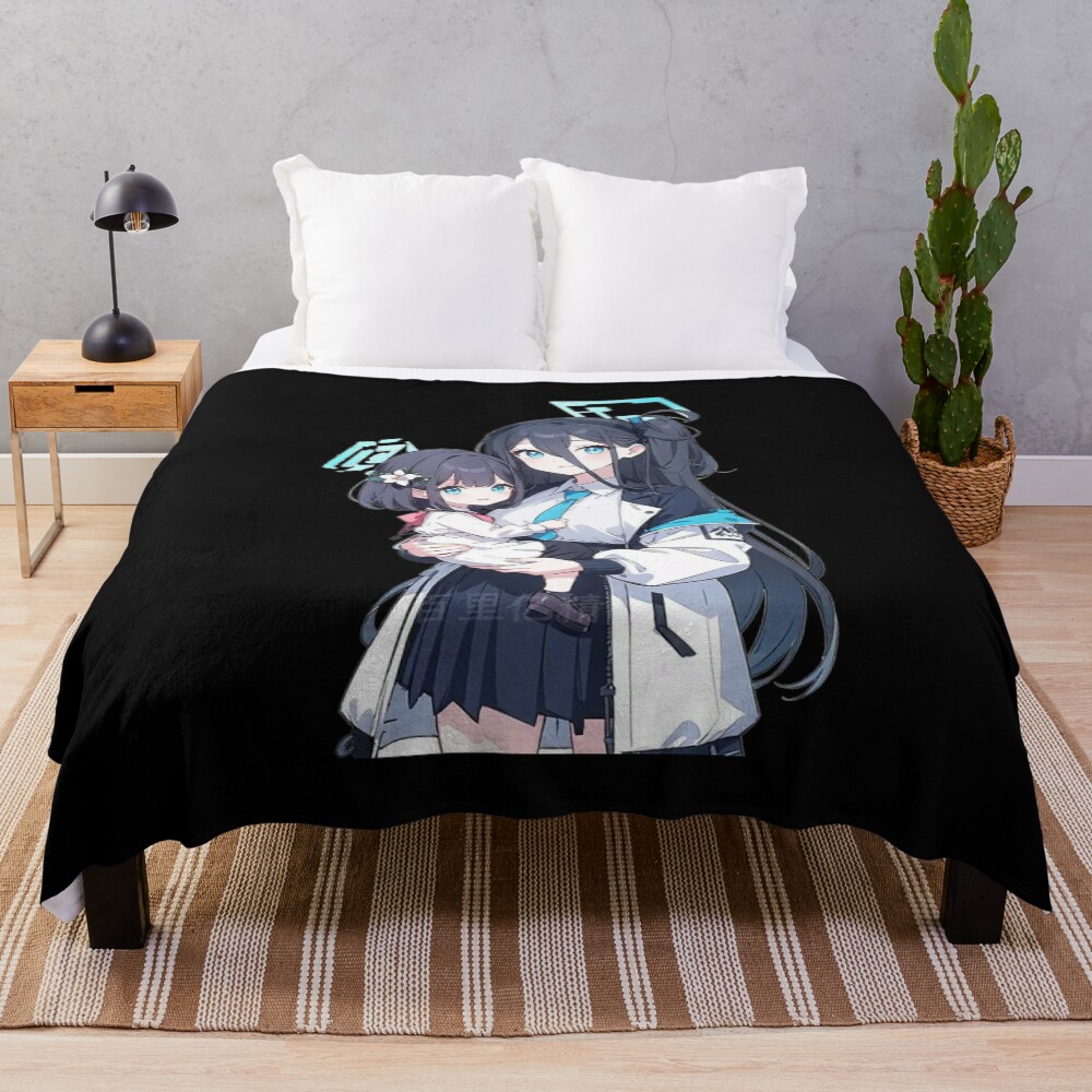 Blue Archive Millennium Tendou Aris Chibi Throw Blanket
