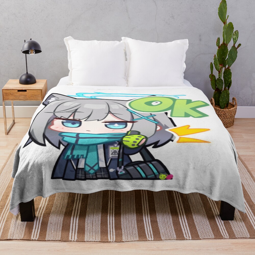 Blue Archive Abydos Sunaookami Shiroko Throw Blanket