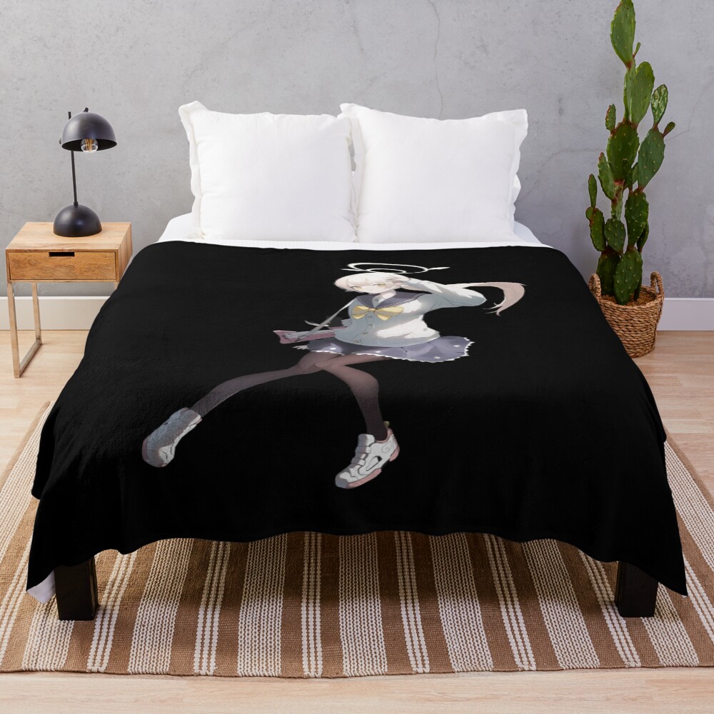 Blue Archive Trinity Ajitani Hifumi Peaceful Throw Blanket
