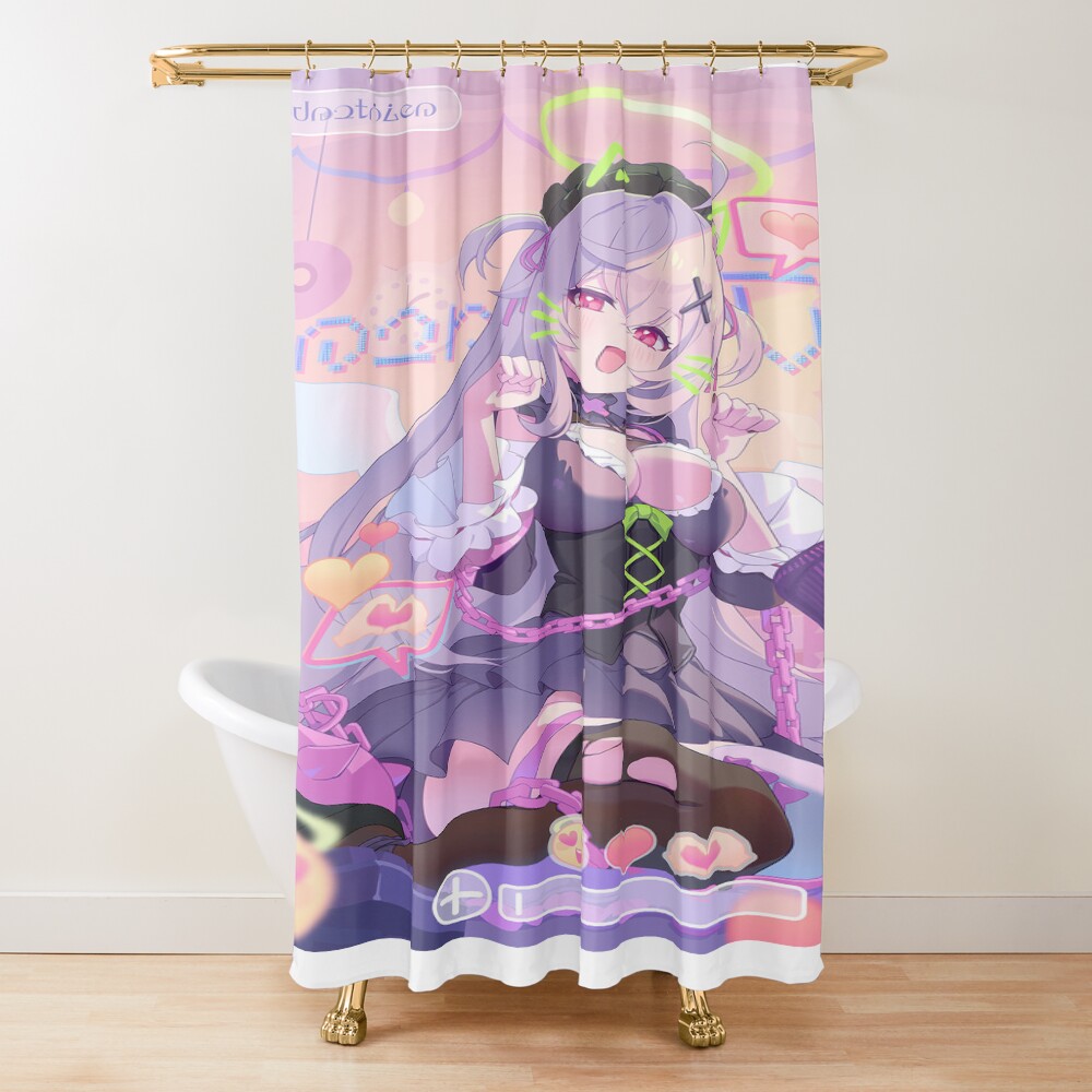 Blue Archive Vent It Out Design Shower Curtain