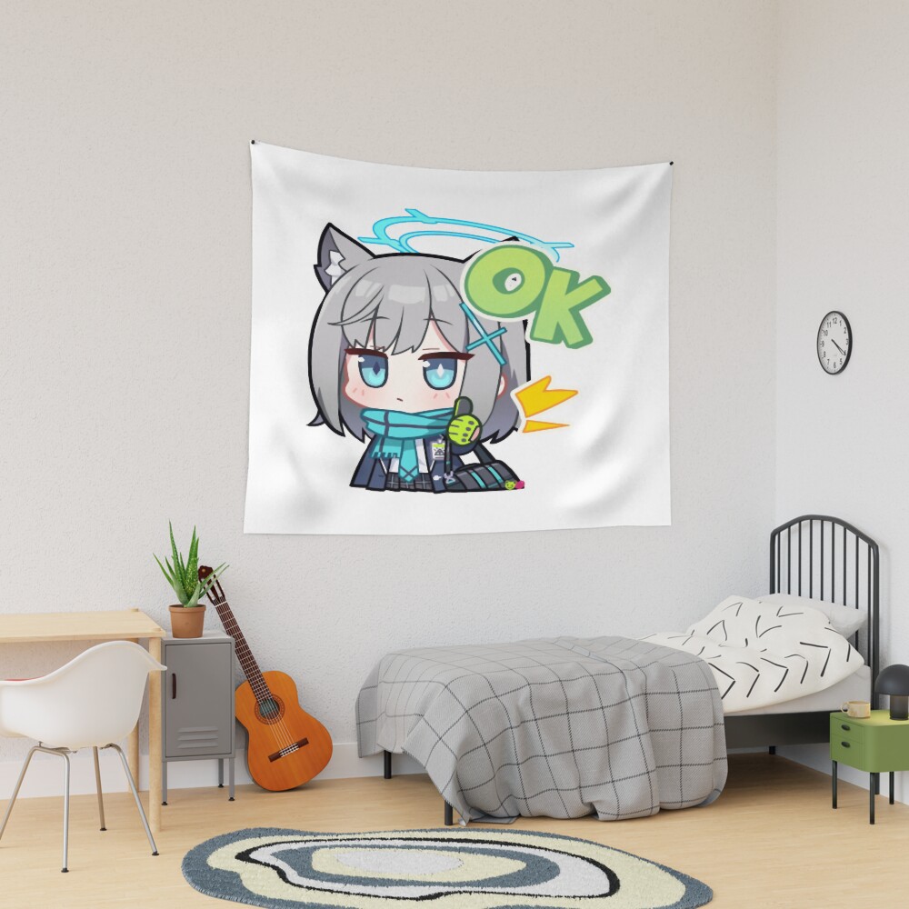 Blue Archive Abydos Sunaookami Shiroko Tapestry