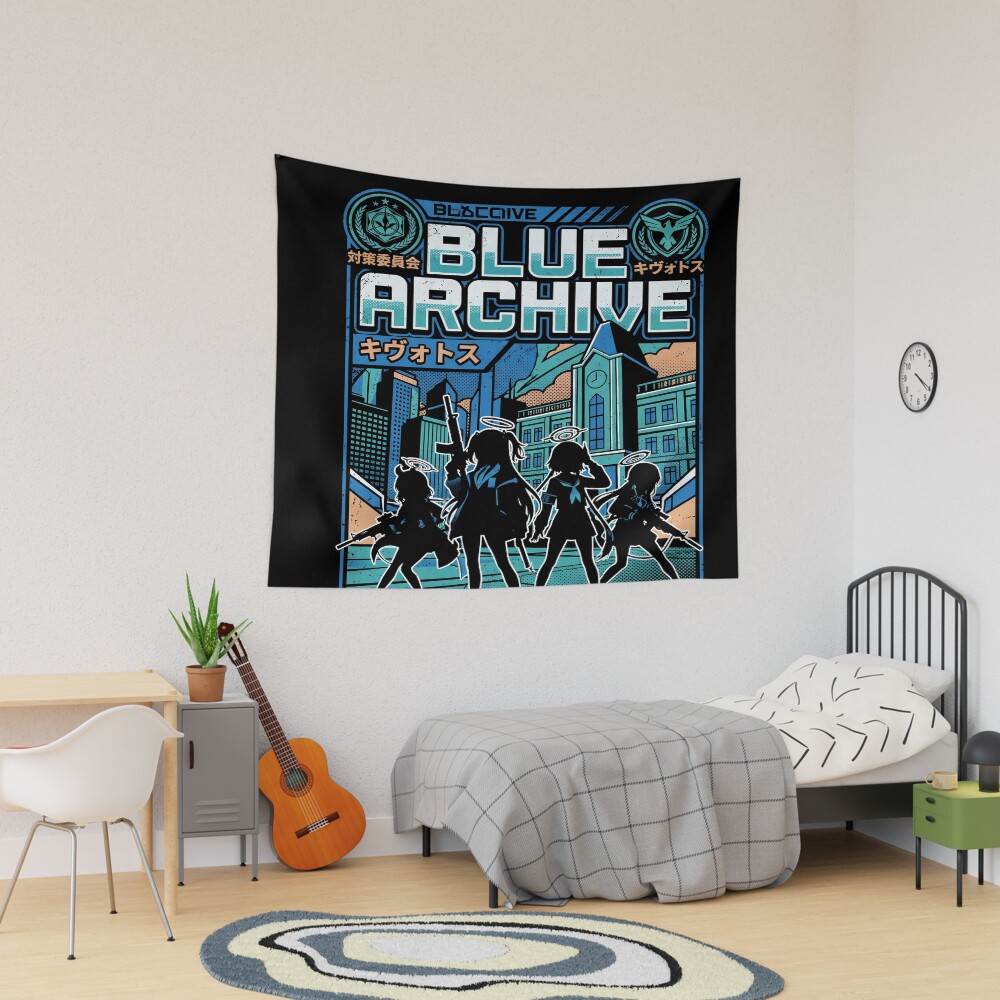Blue Archive Anime Gaming Collection Tapestry