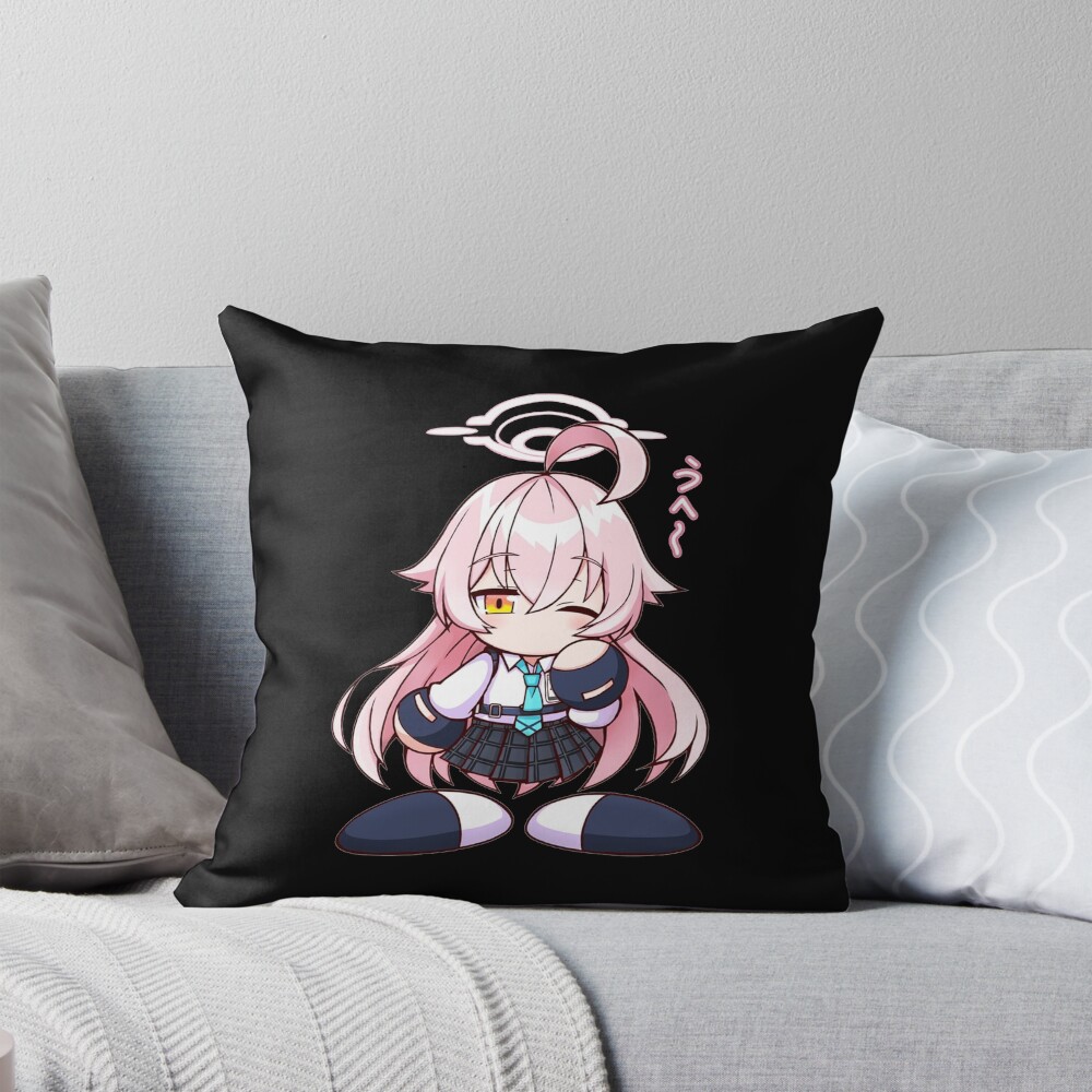 Blue Archive Abydos Takanashi Hoshino Throw Pillow