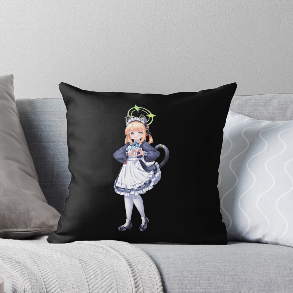 Blue Archive Millennium Saiba Midori Throw Pillow