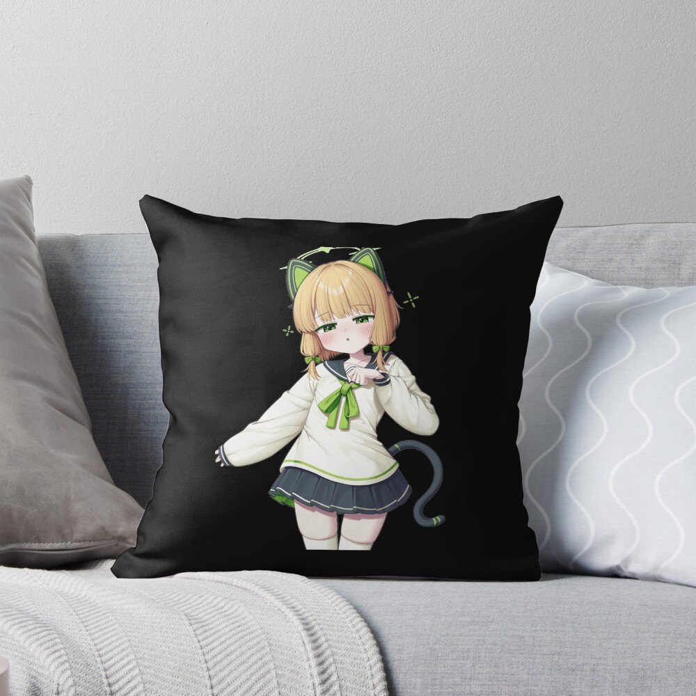 Blue Archive Millennium Saiba Midori Gaming Throw Pillow
