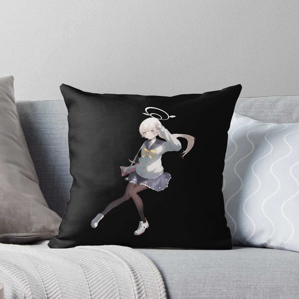 Blue Archive Trinity Ajitani Hifumi Peaceful Throw Pillow