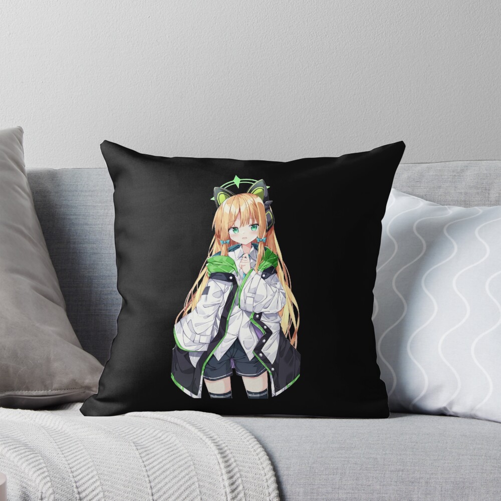 Blue Archive Millennium Saiba Midori Arcade Throw Pillow