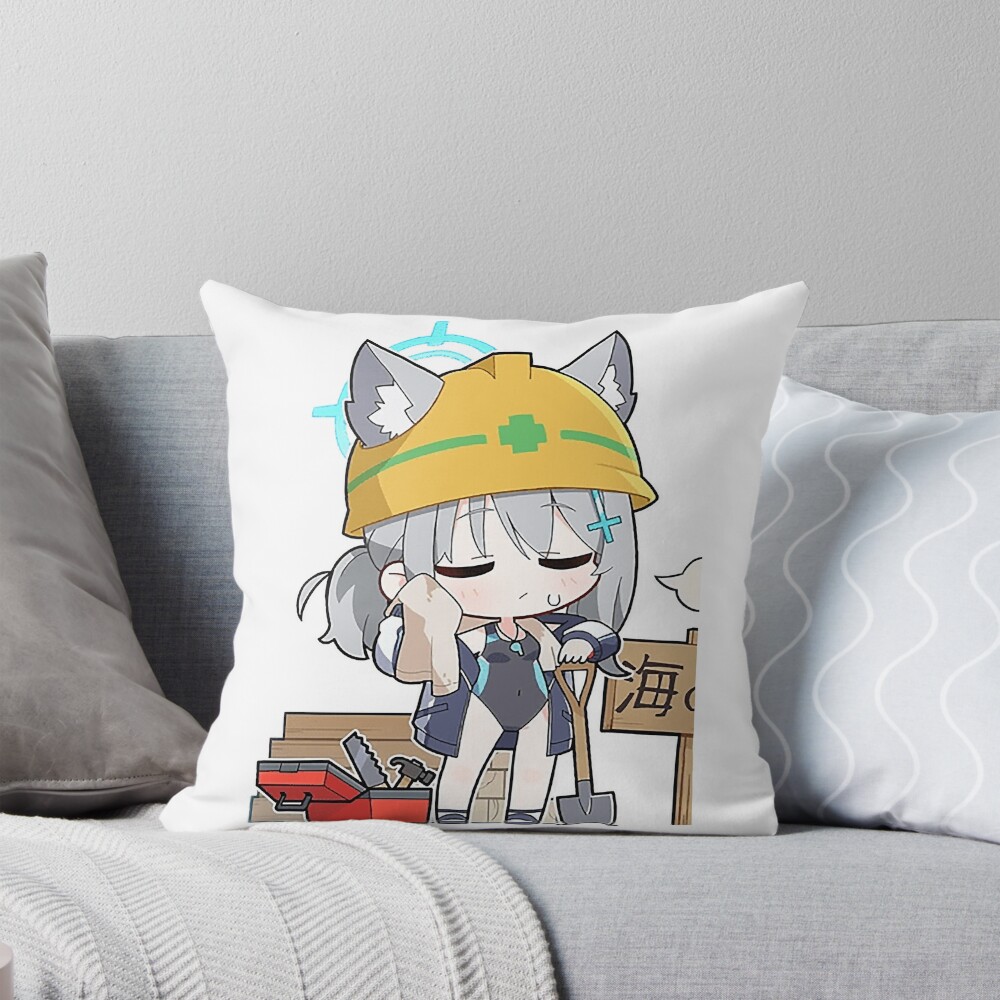 Blue Archive Arius Squad Saori Victory Throw Pillow