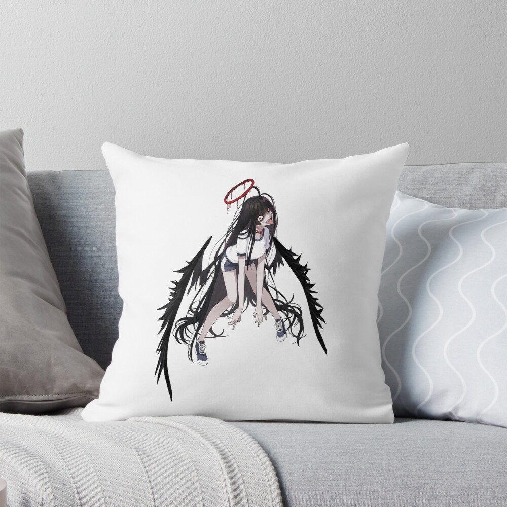 Blue Archive Trinity Kenzaki Tsurugi Battle Throw Pillow